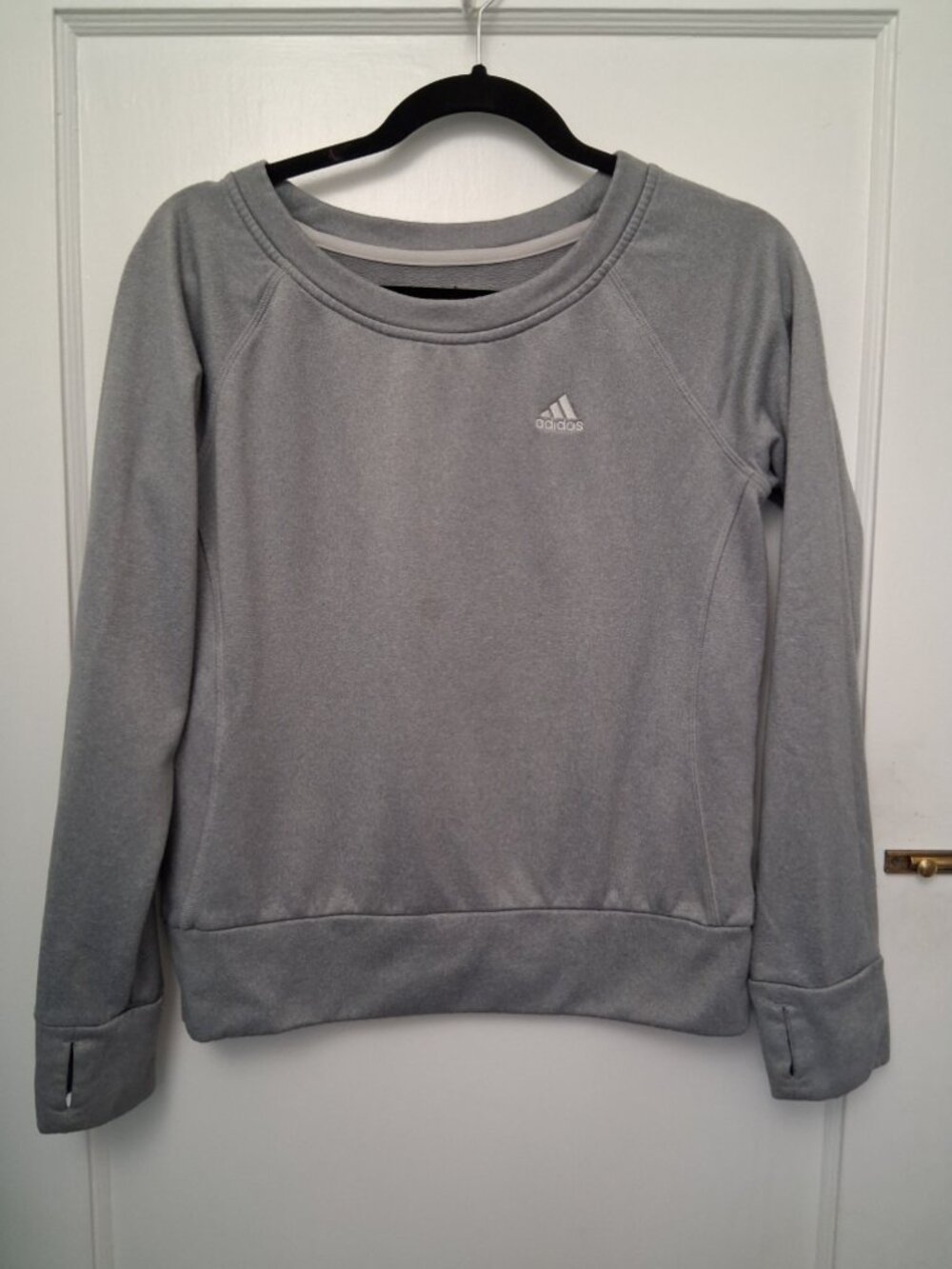 Women's Adidas Climawarm Gray Sweatshirt